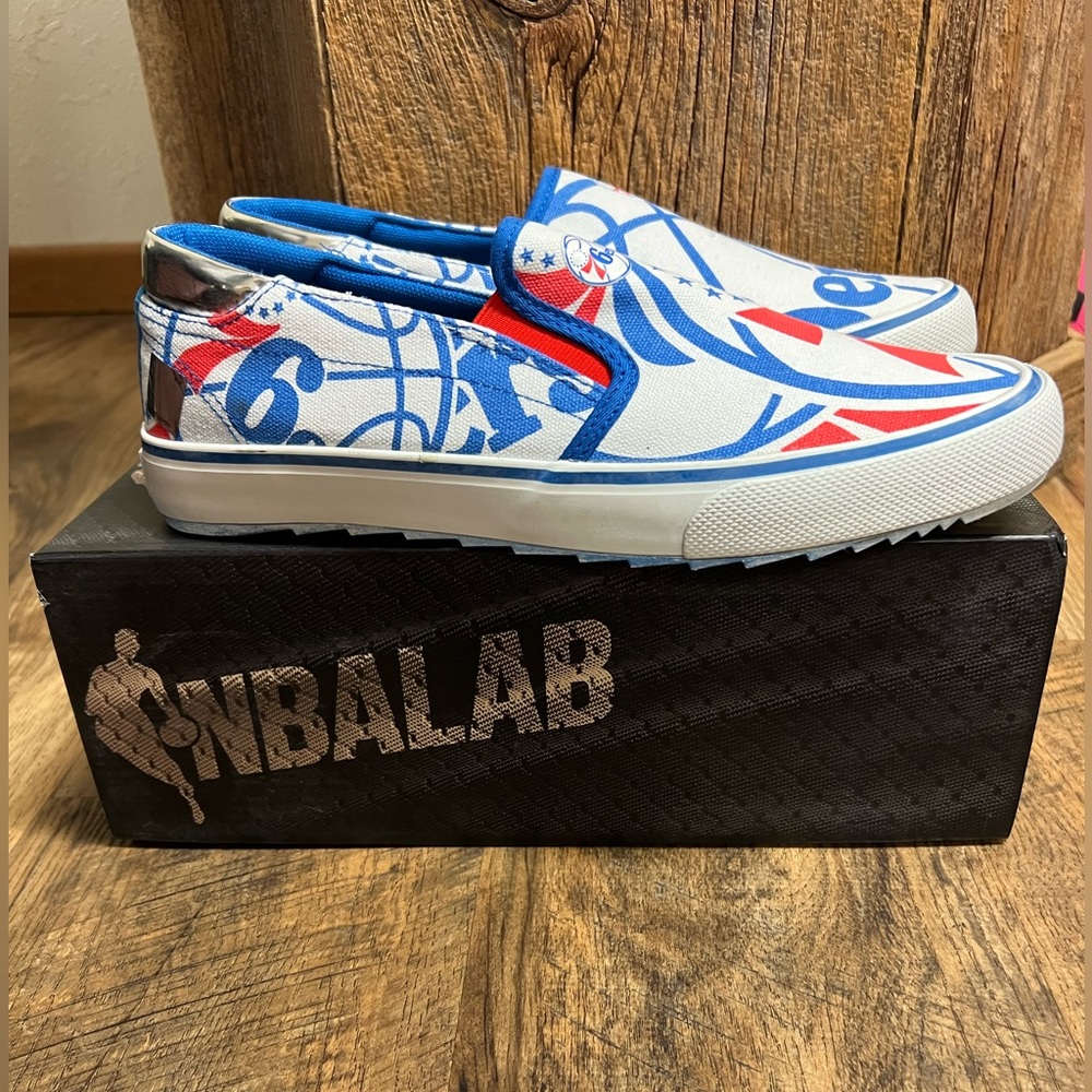 Philadelphia 76ers Slip-On Canvas Shoes
